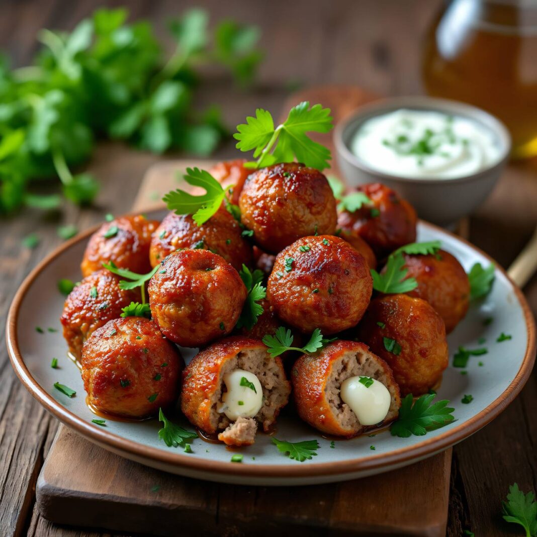 Hackfleisch-Mozzarellakugeln Rezept Hackfleisch-Mozzarellakugeln Rezept