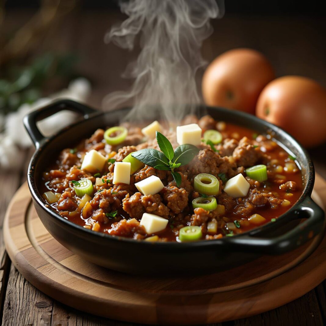 Hackfleisch nach Einsiedler Art Rezept Hackfleisch nach Einsiedler Art Rezept