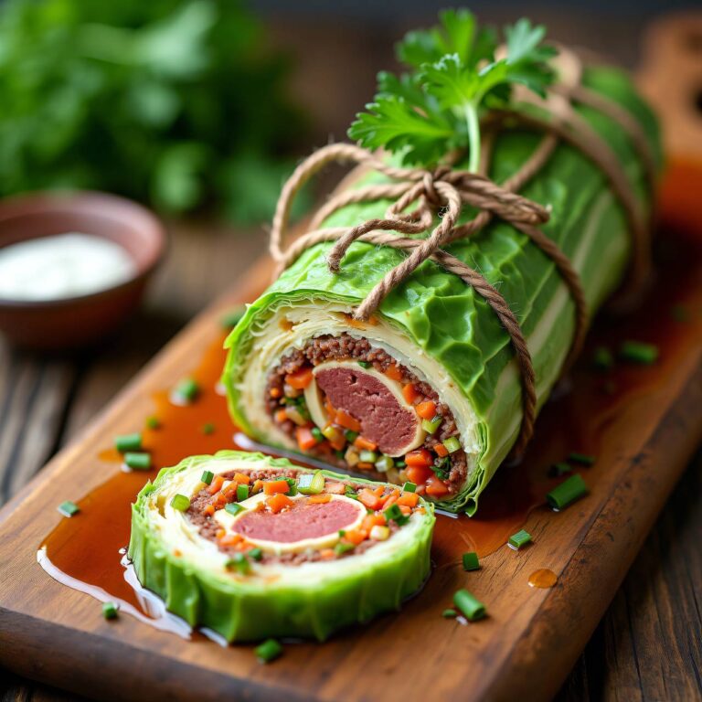 Hackfleisch-Roulade Rezept