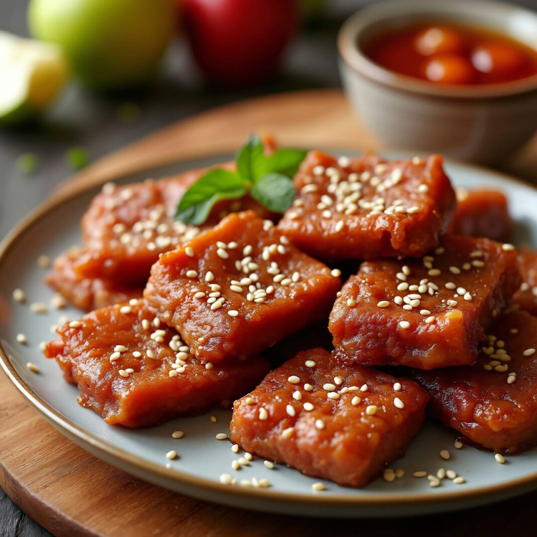 Hackfleischschnitten an süss-saurer Sauce Rezept Hackfleischschnitten an süss-saurer Sauce Rezept