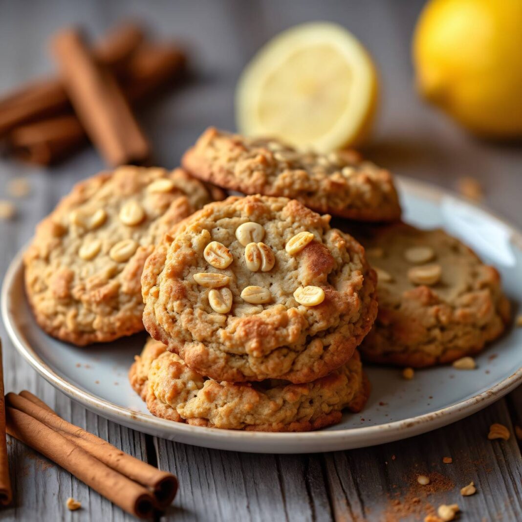 Haferflocken-Cookies mit Zimt (Kekse ohne Zucker) Rezept Haferflocken-Cookies mit Zimt (Kekse ohne Zucker) Rezept