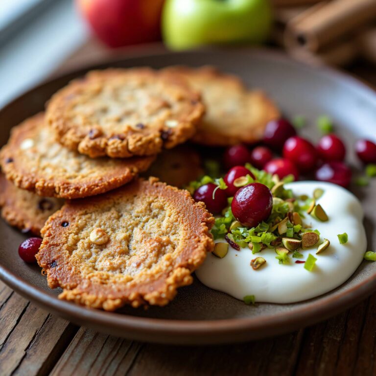 Haferflocken-Tätschli mit Zimt-Apfel-Quark Rezept