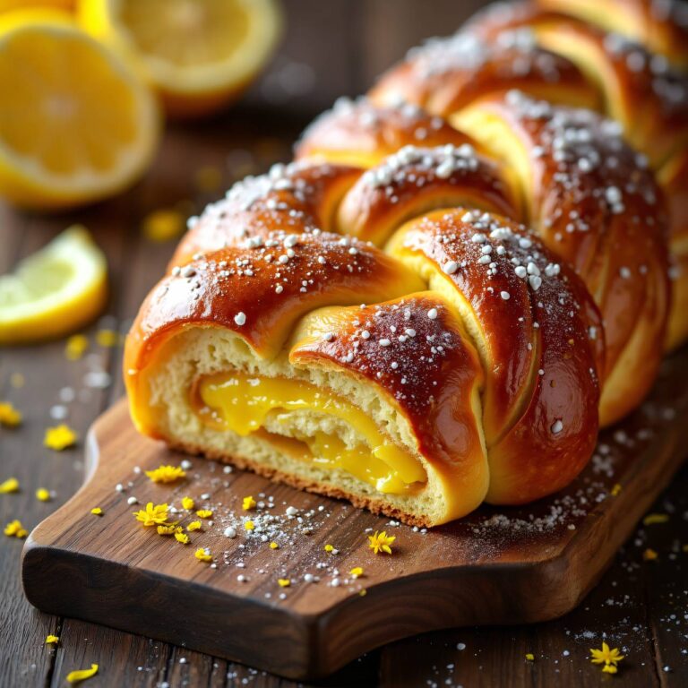 Hefezopf mit Safran-Ricottafüllung Rezept