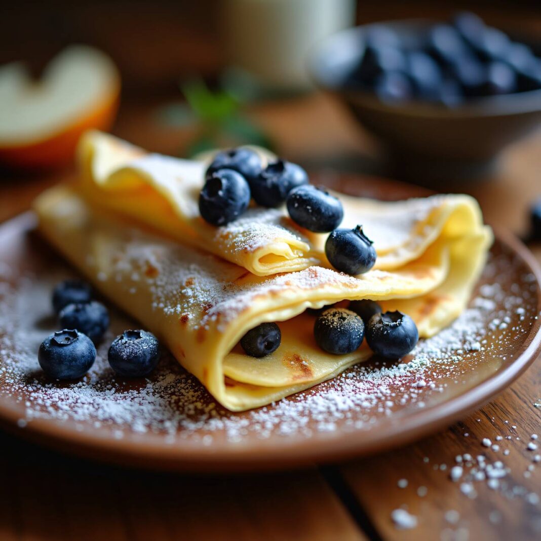 Heidelbeer-Crêpe Rezept Heidelbeer-Crêpe Rezept