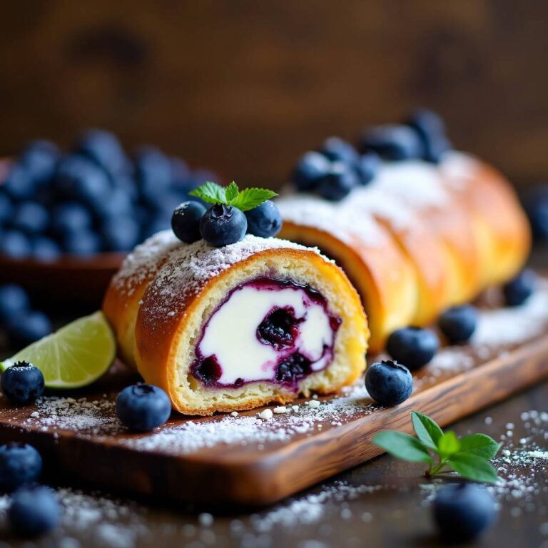 Heidelbeer-Quark-Rolle Rezept