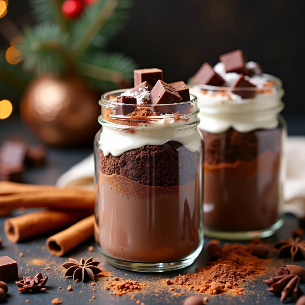 Heisse Schokolade mit Gewürzen (Mischung zum Schenken) Rezept Heisse Schokolade mit Gewürzen (Mischung zum Schenken) Rezept