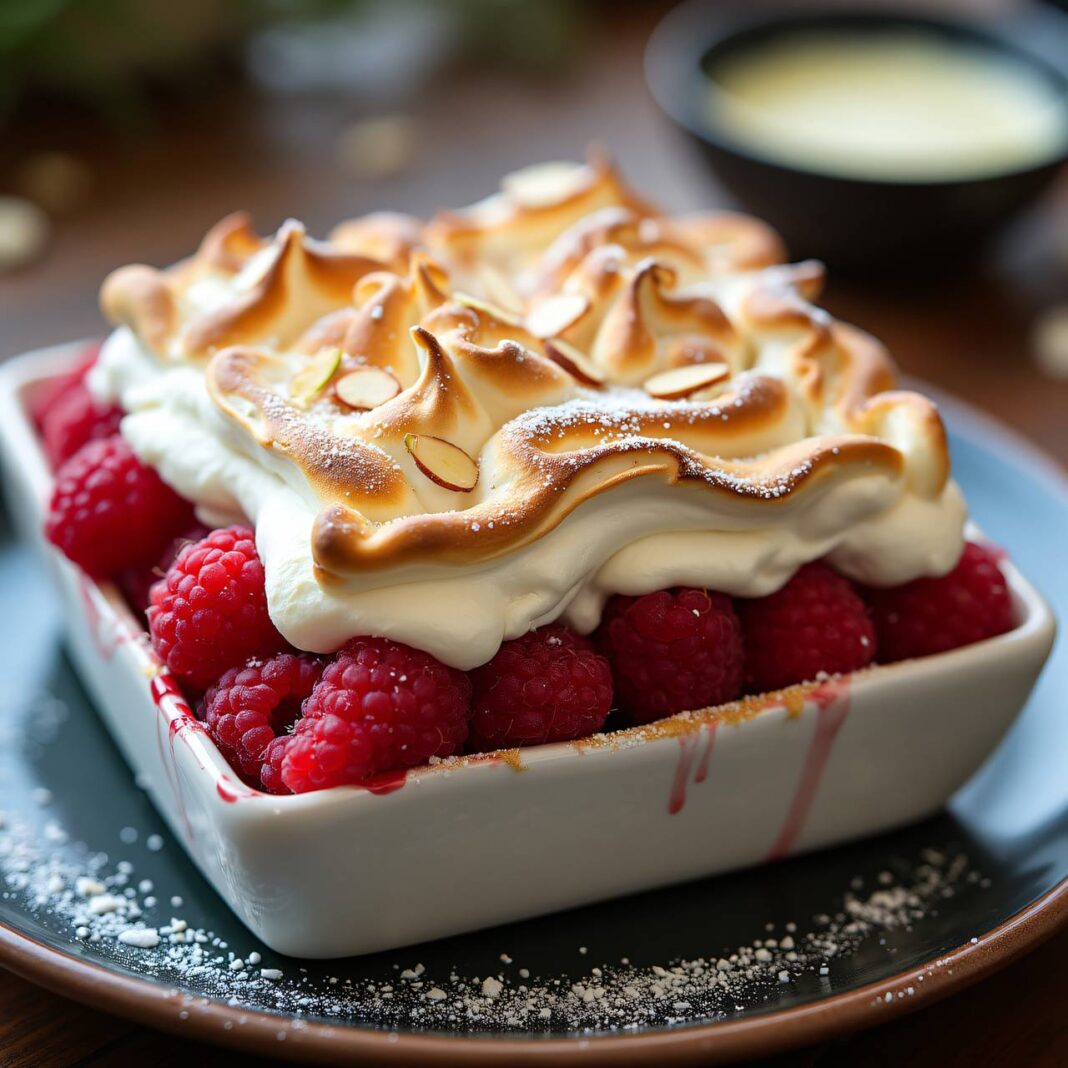 Himbeeren unter der Mandelhaube Rezept Himbeeren unter der Mandelhaube Rezept