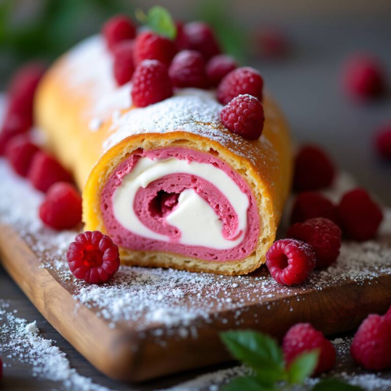 Himbeerroulade Rezept
