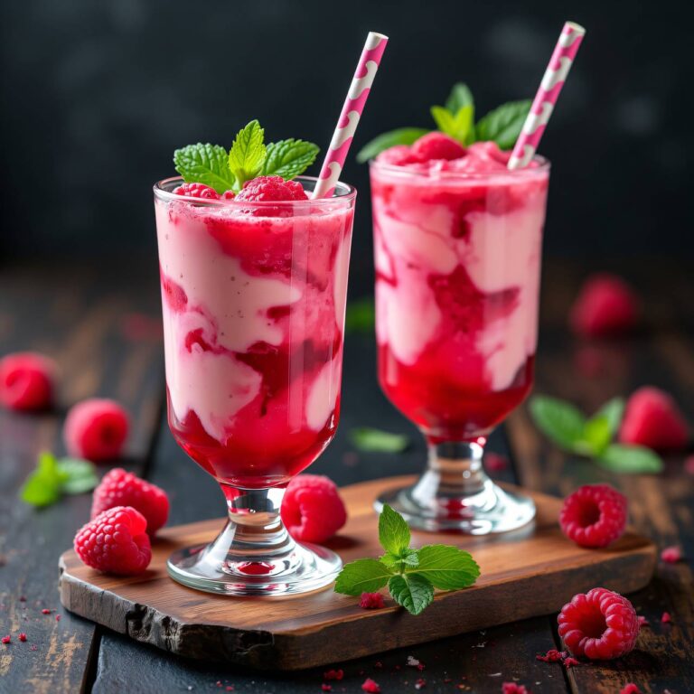 Himbeersirup-Lassi Rezept
