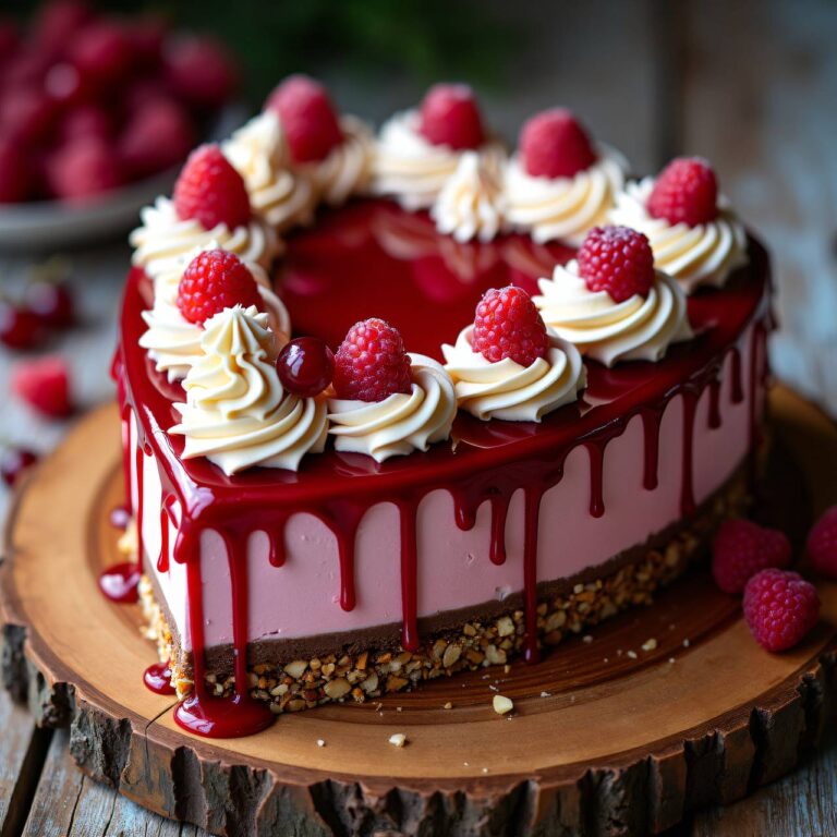 Himbeertorte Herz Rezept