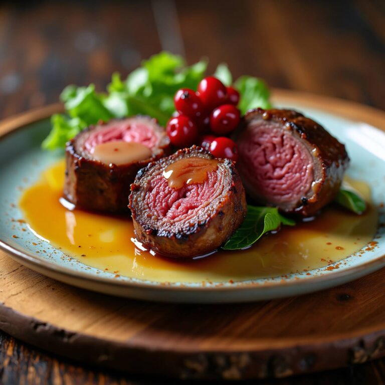 Hirsch-Medaillons mit Honigsauce Rezept
