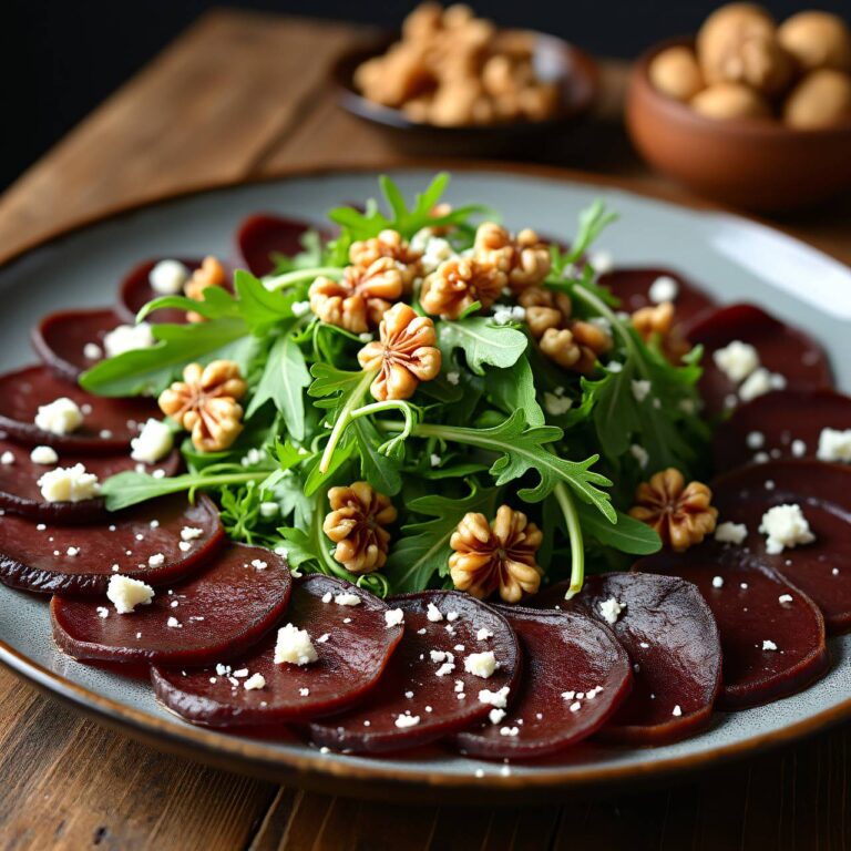 Hirsch-Trockenfleisch-Carpaccio Rezept