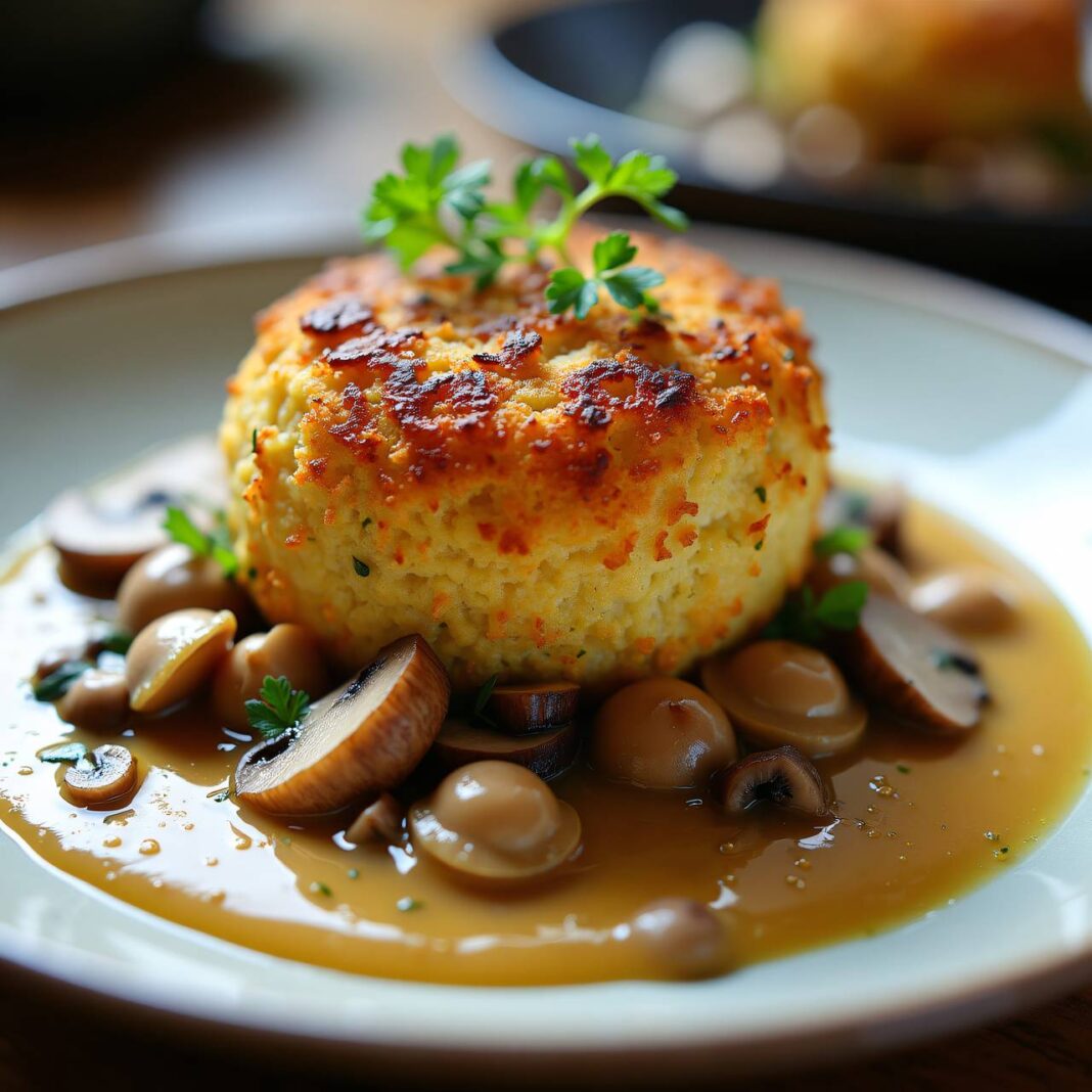 Hirsekugel auf Pilzen Rezept Hirsekugel auf Pilzen Rezept