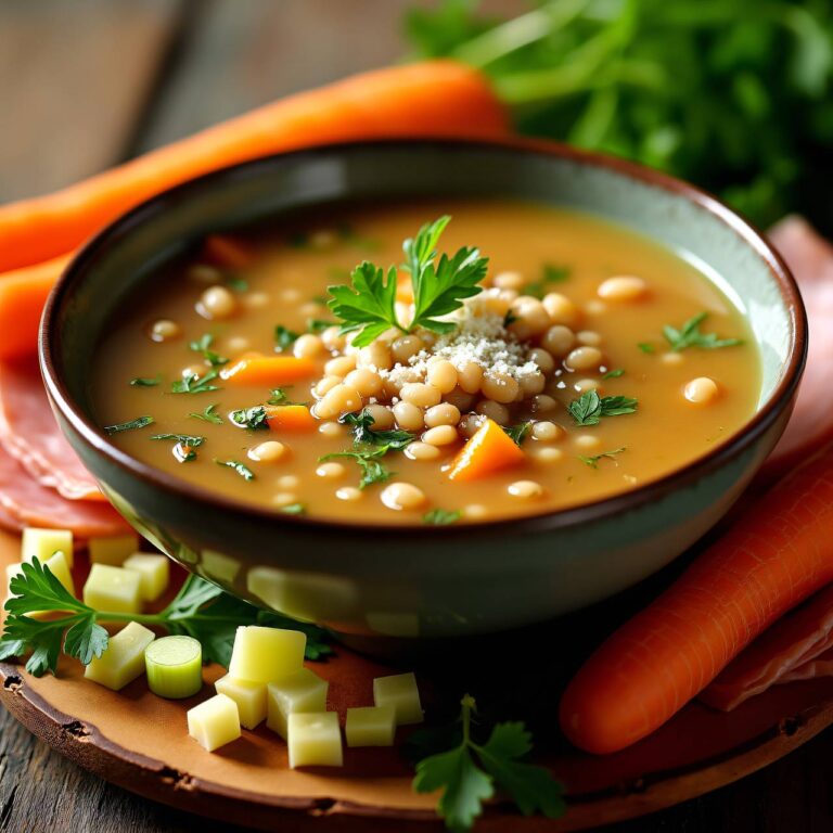 Hochzeitssuppe mit Rollgerste Rezept