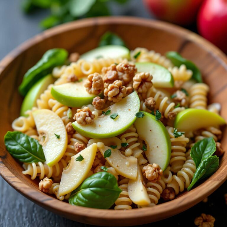 Hörnchen-Nudelsalat mit Baumnüssen to go Rezept