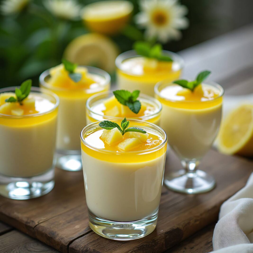 Holunderblüten-Crème fraîche-Parfait Rezept Holunderblüten-Crème fraîche-Parfait Rezept