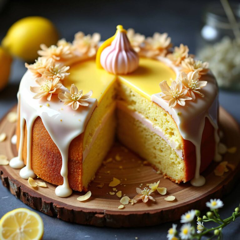 Holunderblüten-Schaumtorte Rezept