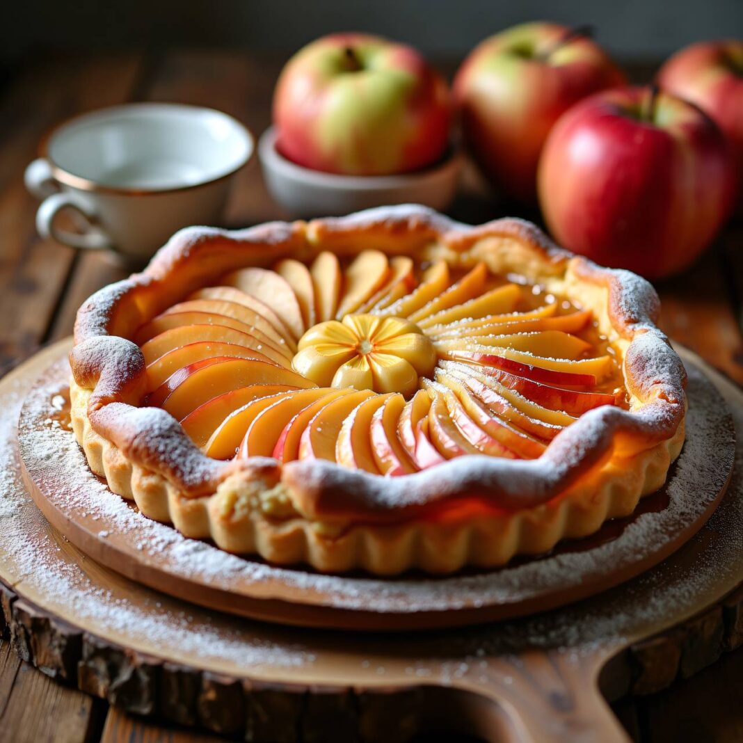 Honig-Apfel-Blechkuchen Rezept Honig-Apfel-Blechkuchen Rezept