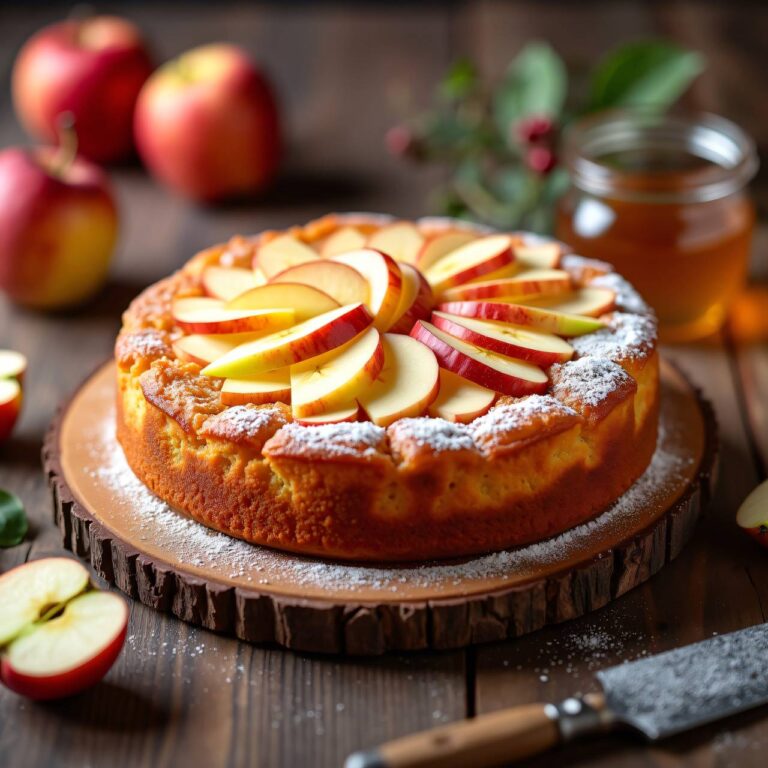 Honig-Apfelkuchen Rezept