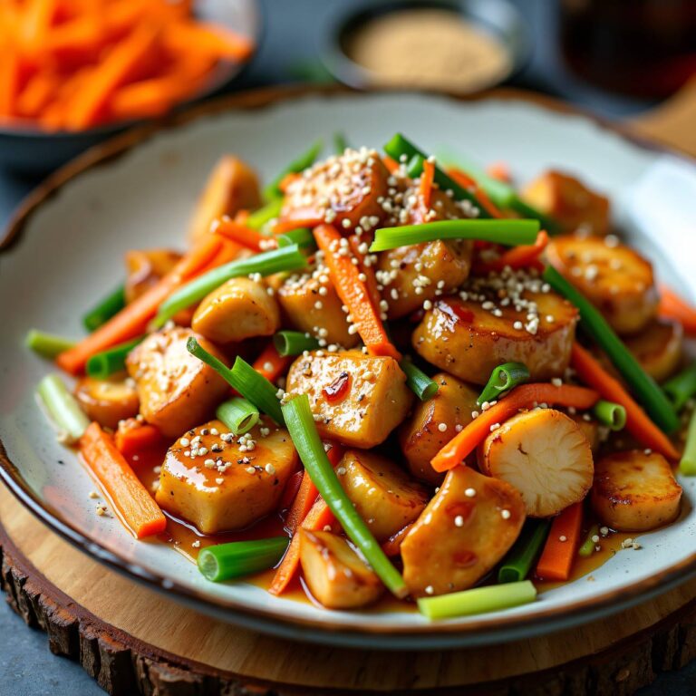 Honig-Hühnergeschnetzeltes mit Gemüse (Low Carb) Rezept