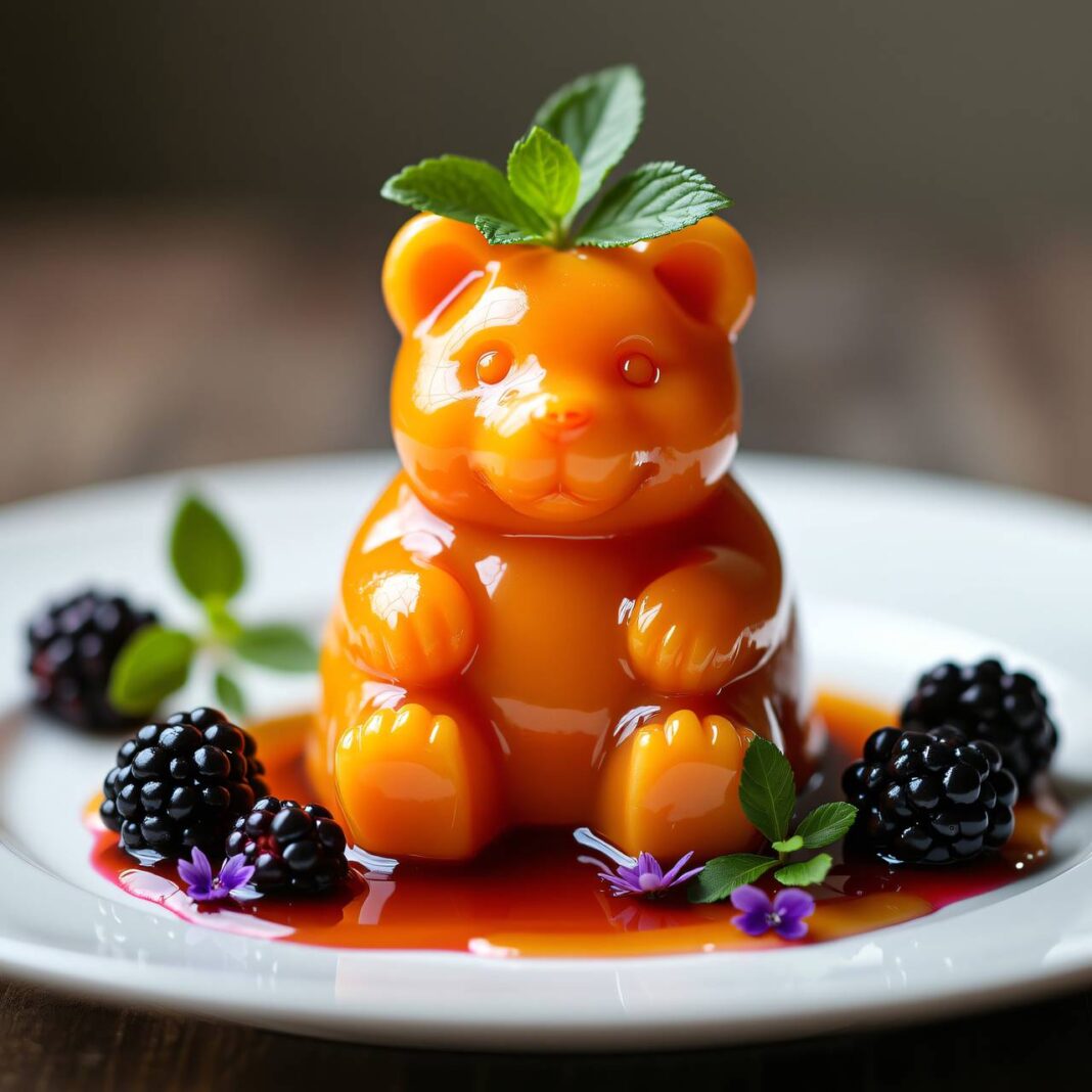 Honig-Pudding mit Brombeeren Rezept Honig-Pudding mit Brombeeren Rezept