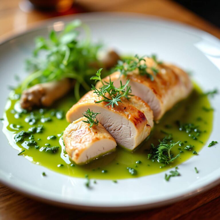 Hühner an Frühlingskräutersauce Rezept