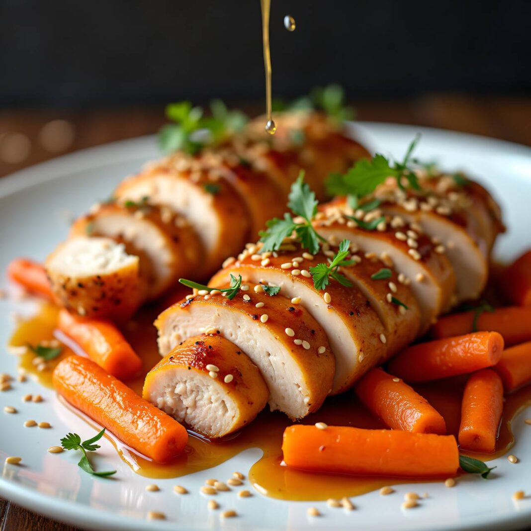 Hühner an Sesam-Sauce Rezept Hühner an Sesam-Sauce Rezept
