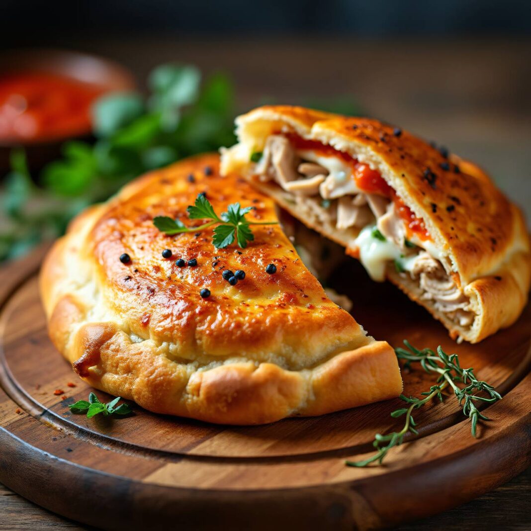 Hühner-Calzone Rezept Hühner-Calzone Rezept