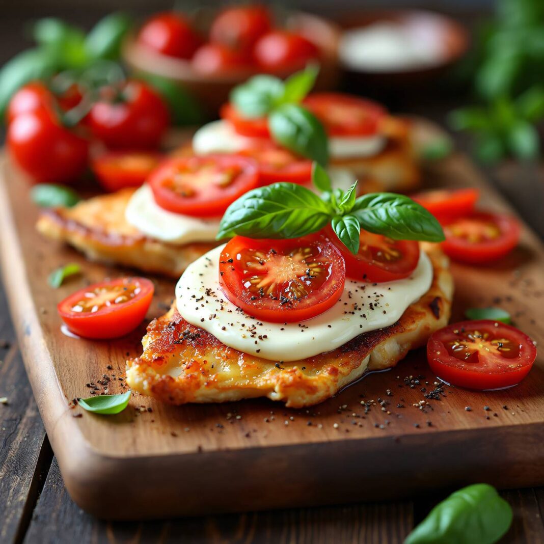 Hühner Caprese (Low Carb) Rezept Hühner Caprese (Low Carb) Rezept