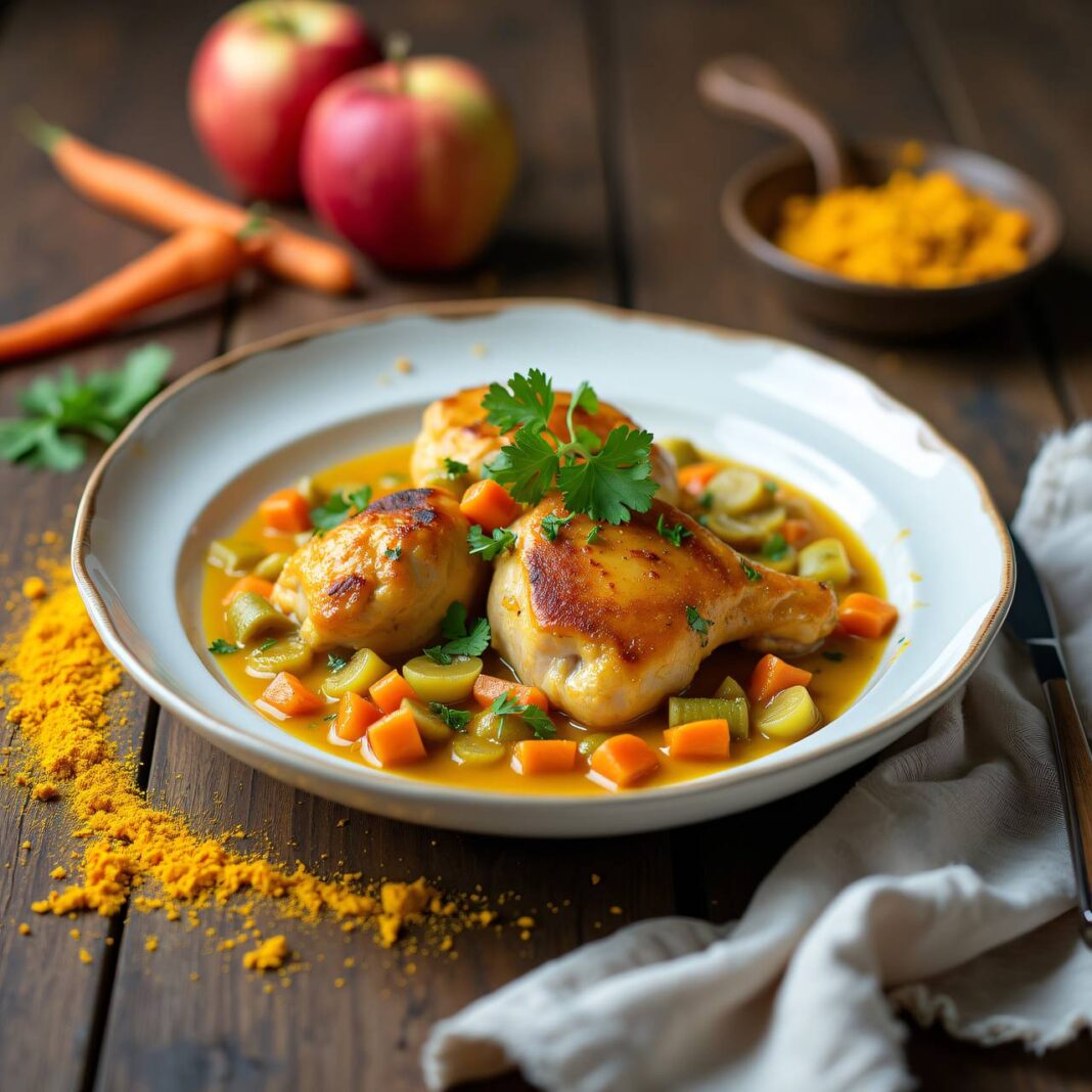 Hühner in Curryrahm Rezept Hühner in Curryrahm Rezept