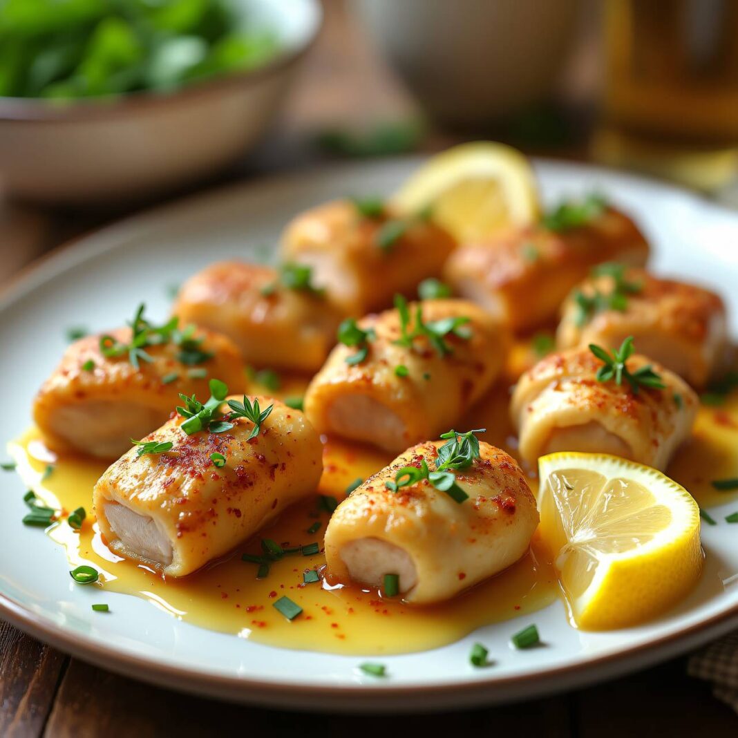 Hühner-Kräuter-Rollen Rezept Hühner-Kräuter-Rollen Rezept
