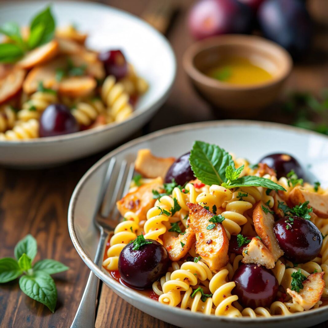 Hühner-Pflaumen-Salat Rezept Hühner-Pflaumen-Salat Rezept