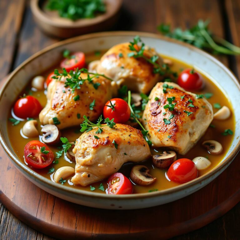 Hühner-Ragout an Sherry-Sahne-Sauce Rezept