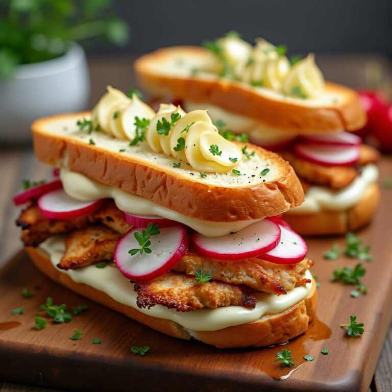 Hühner-Sandwich mit Käse Rezept