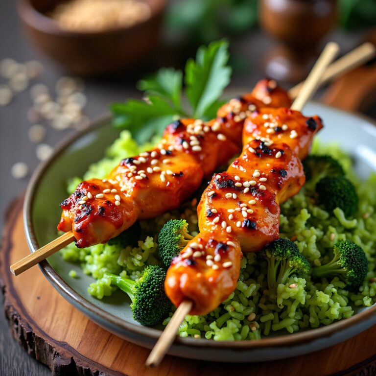 Hühner-Sesam-Spieße Rezept