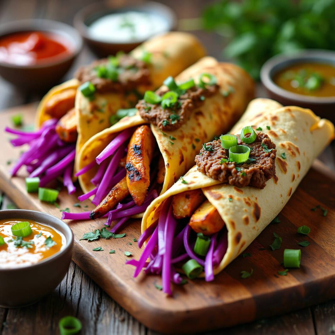 Hühner-Wraps mit Baba Ghanoush vom Grill (Protein-Wraps) Rezept Hühner-Wraps mit Baba Ghanoush vom Grill (Protein-Wraps) Rezept