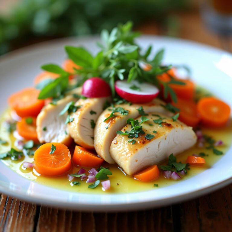 Hühnerbrust an Radieschen-Vinaigrette Rezept