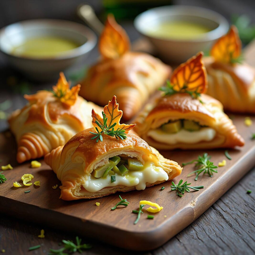 Hühnerbrust im Blätterteig-Gemüse-Mantel Rezept Hühnerbrust im Blätterteig-Gemüse-Mantel Rezept