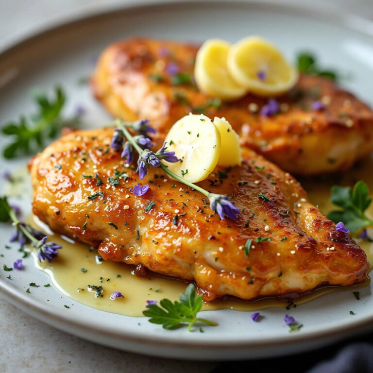 Hühnerbrust mit Lavendelbutter Rezept