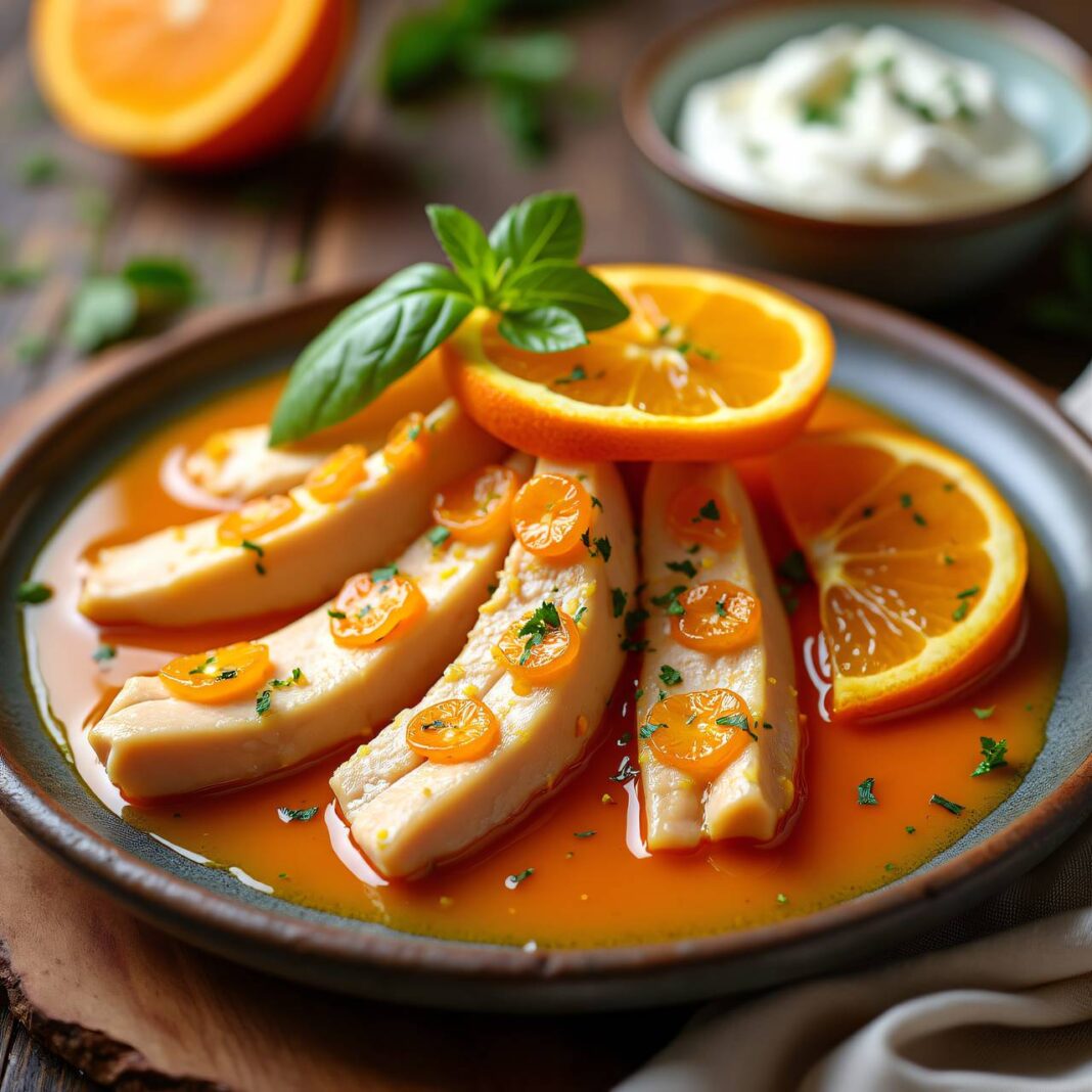 Hühnergeschnetzeltes an Clementinensauce Rezept Hühnergeschnetzeltes an Clementinensauce Rezept