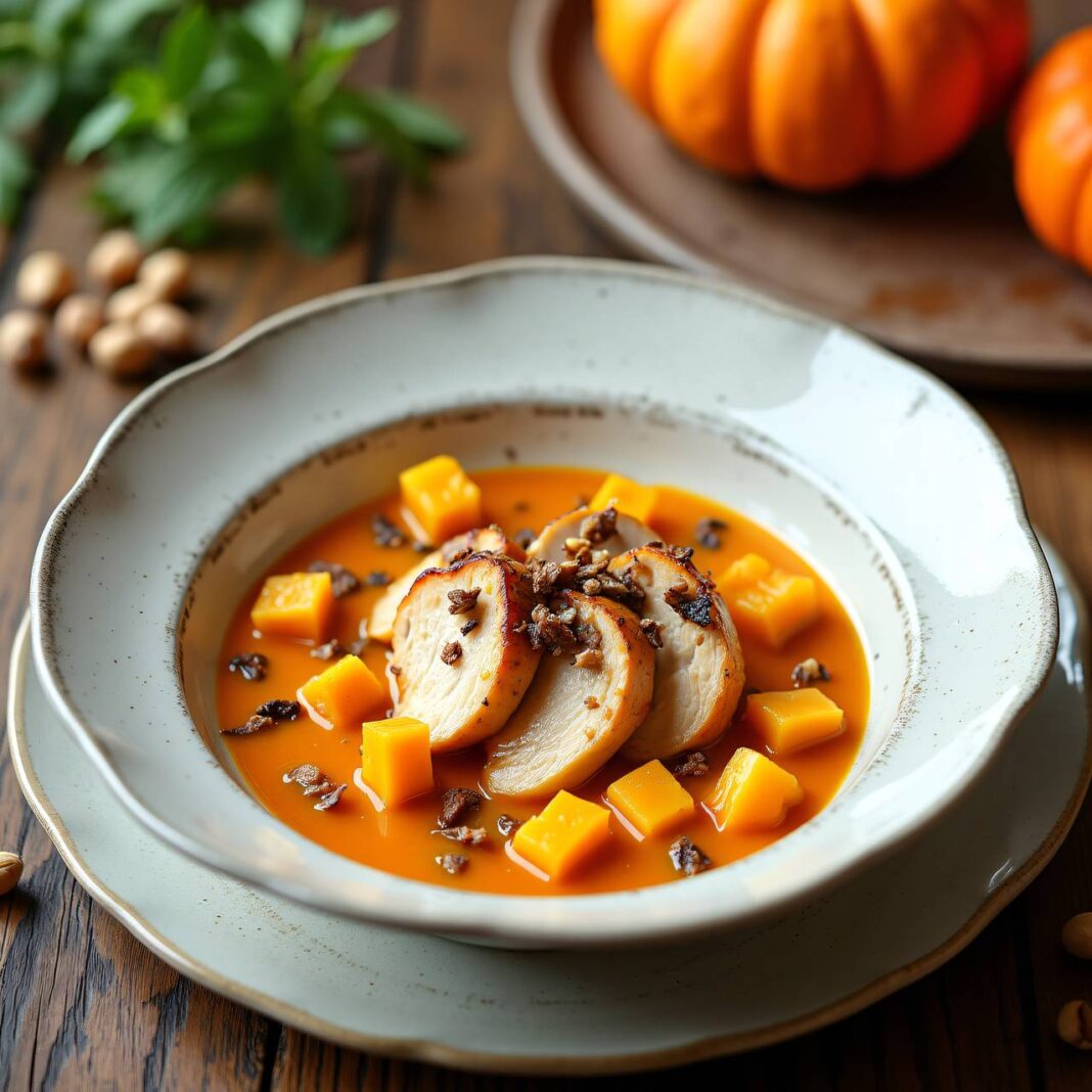 Hühnergeschnetzeltes in Kürbissauce Rezept Hühnergeschnetzeltes in Kürbissauce Rezept