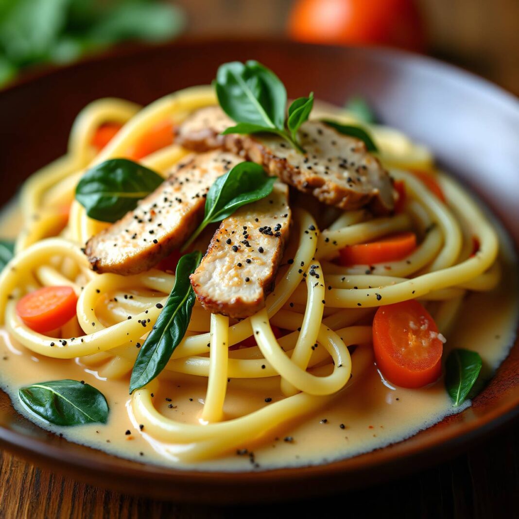 Hühnergeschnetzeltes mit Nudeln und Sahne Rezept Hühnergeschnetzeltes mit Nudeln und Sahne Rezept