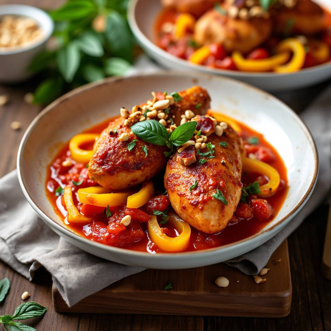 Hühnergeschnetzeltes mit Tomatensauce Rezept Hühnergeschnetzeltes mit Tomatensauce Rezept