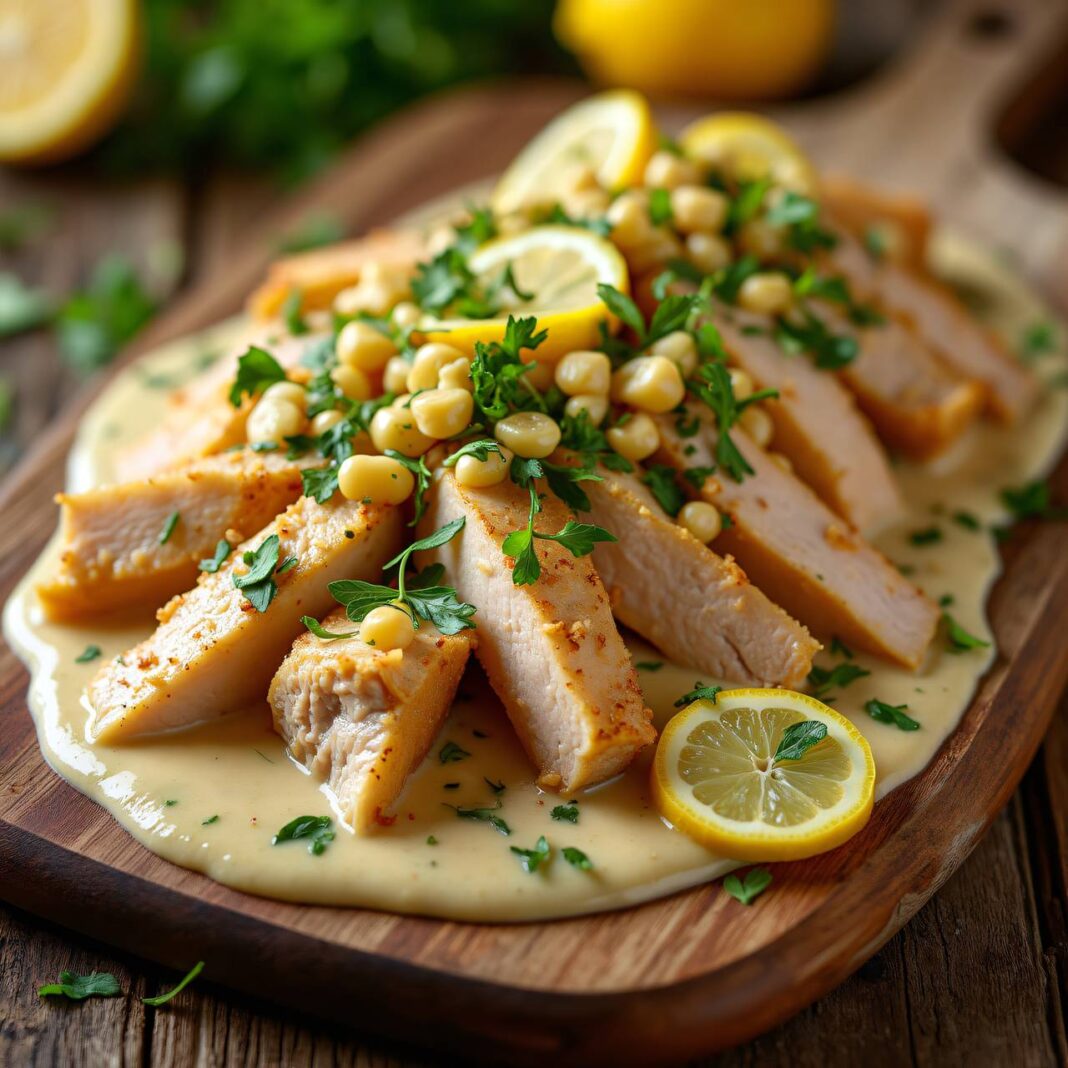 Hühnergeschnetzeltes mit Wasabi-Nüsschen Rezept Hühnergeschnetzeltes mit Wasabi-Nüsschen Rezept