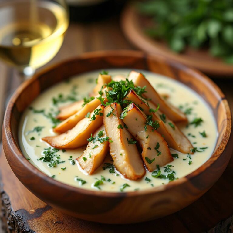 Hühnerragout an Estragonsauce Rezept
