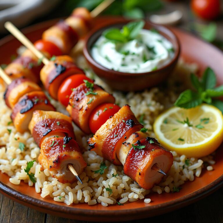 Hühnerspießchen mit Kräuterjoghurt Rezept