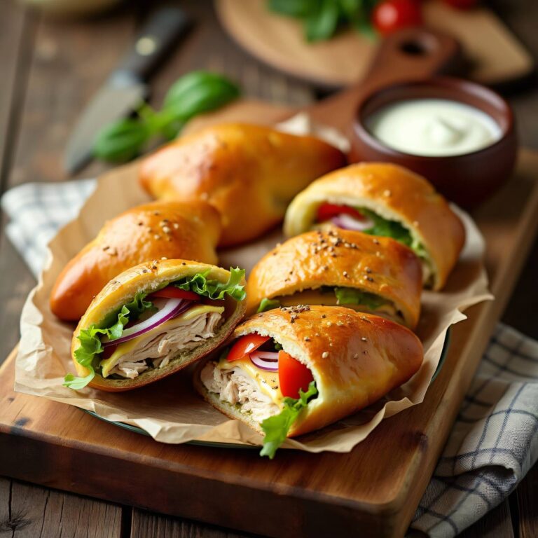 Hühnertaschen mit Käse Rezept