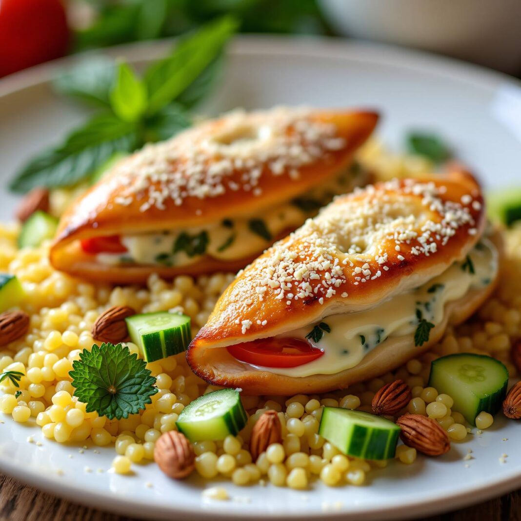 Hühnertaschen mit Sommersalat Rezept Hühnertaschen mit Sommersalat Rezept