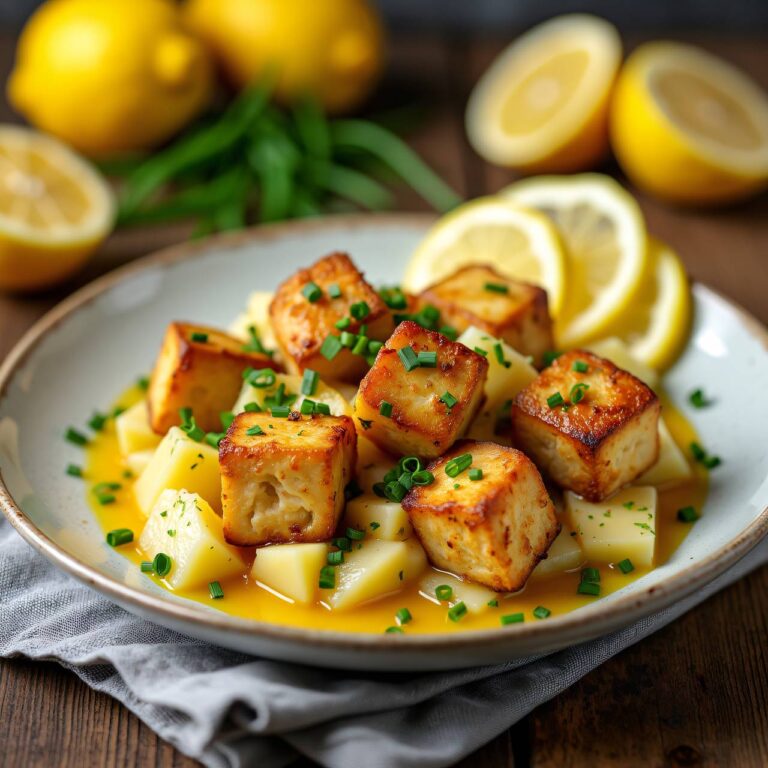 Hühnerwürfel mit warmem Kartoffelsalat Rezept