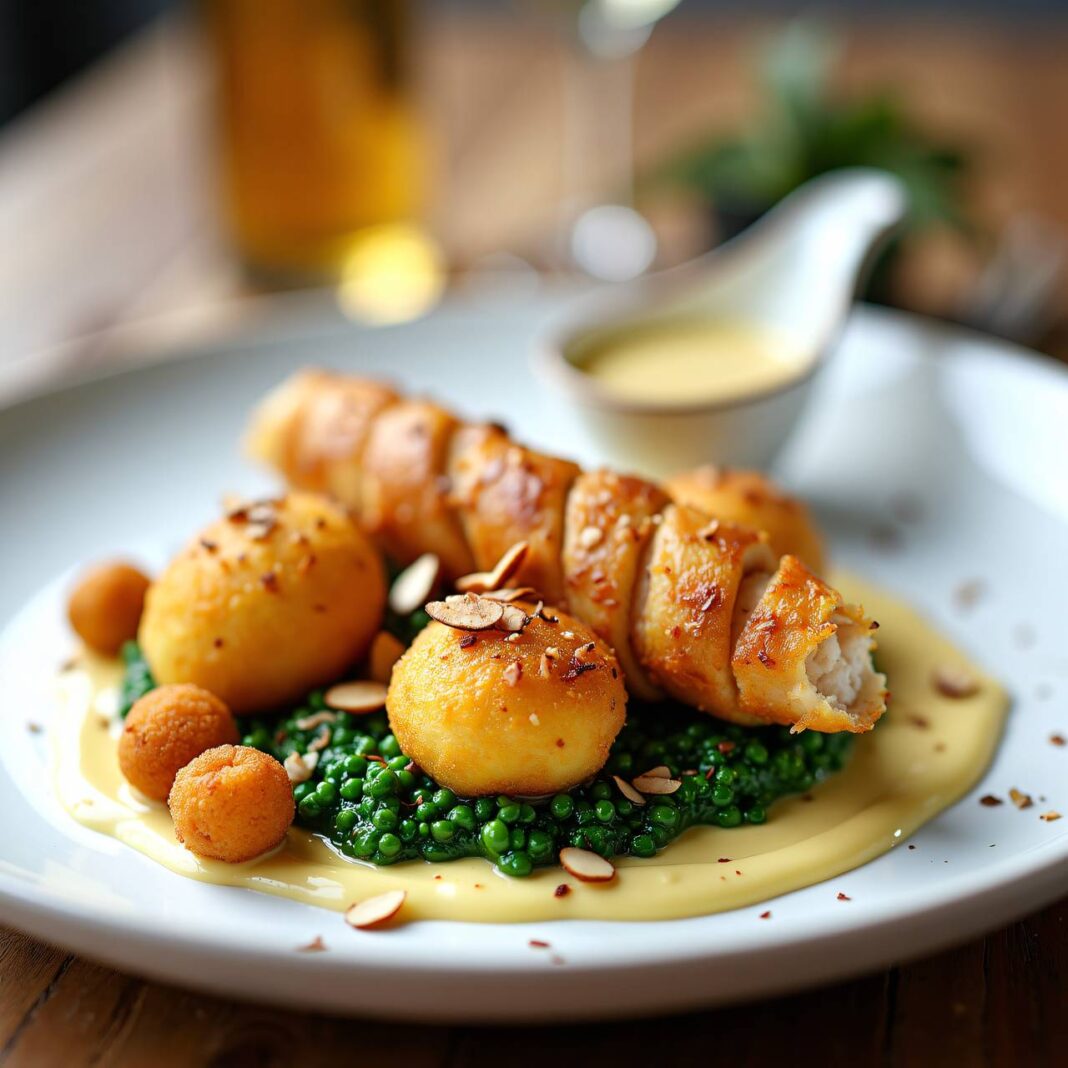 Hühnerzöpfli mit Griess-Kroketten Rezept Hühnerzöpfli mit Griess-Kroketten Rezept